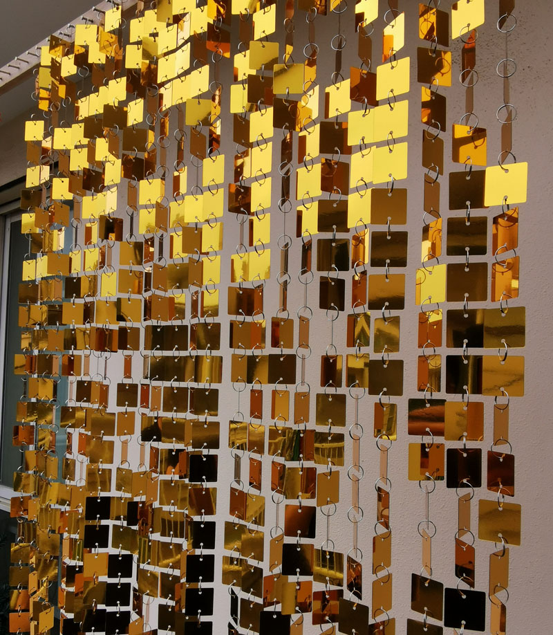 3cm Gold Silver Square Sequins - đánh giá và giá Pvc Panel Background